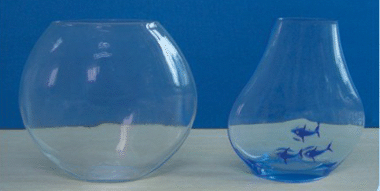 BOSSUNS+ الأواني الزجاجيةأوعية زجاجية للأسماك Small fish